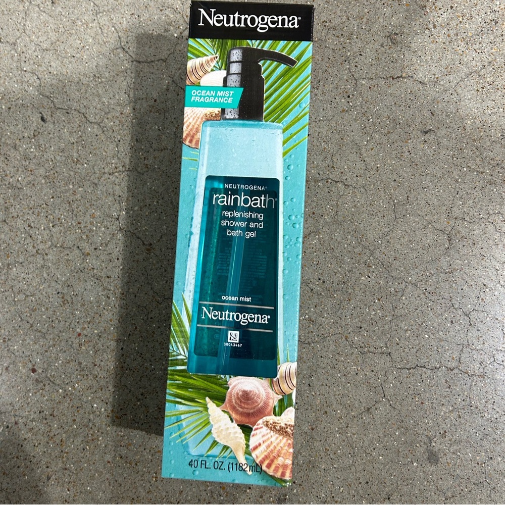 New value size 40 fl oz Neutrogena Rain Bath Shower & Bath Gel Ocean Mist